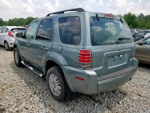 4M2YU91147KJ02509 - 2007 MERCURY MARINER LU GREEN photo 3