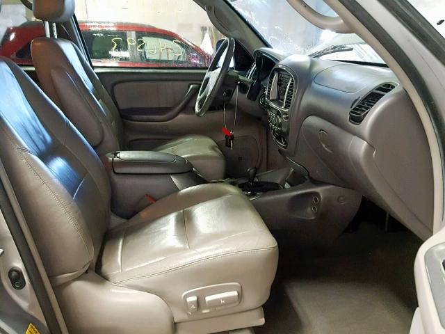 5TDBT48A71S029644 - 2001 TOYOTA SEQUOIA LI SILVER photo 5