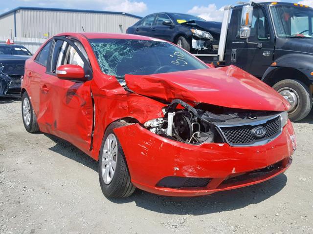 KNAFU4A21A5049747 - 2010 KIA FORTE EX RED photo 1