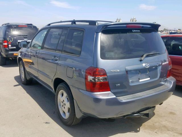 JTEDP21A260095634 - 2006 TOYOTA HIGHLANDER BLUE photo 3