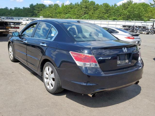 1HGCP36848A078506 - 2008 HONDA ACCORD EXL BLACK photo 3