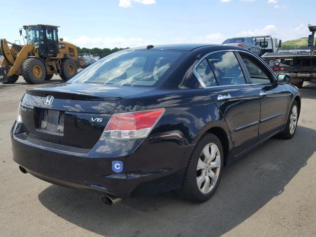 1HGCP36848A078506 - 2008 HONDA ACCORD EXL BLACK photo 4