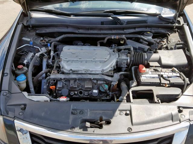 1HGCP36848A078506 - 2008 HONDA ACCORD EXL BLACK photo 7