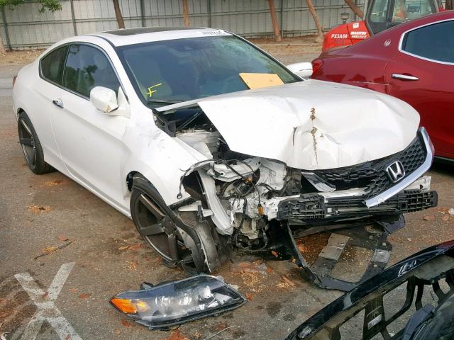 1HGCT2B82EA004783 - 2014 HONDA ACCORD EXL WHITE photo 1