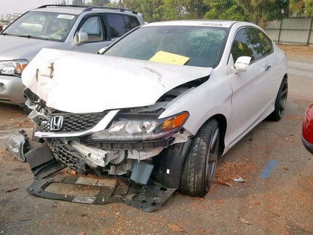 1HGCT2B82EA004783 - 2014 HONDA ACCORD EXL WHITE photo 2