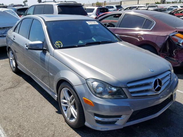 WDDGF4HB0CR221341 - 2012 MERCEDES-BENZ C 250 GRAY photo 1