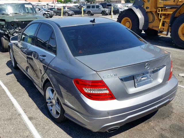 WDDGF4HB0CR221341 - 2012 MERCEDES-BENZ C 250 GRAY photo 3