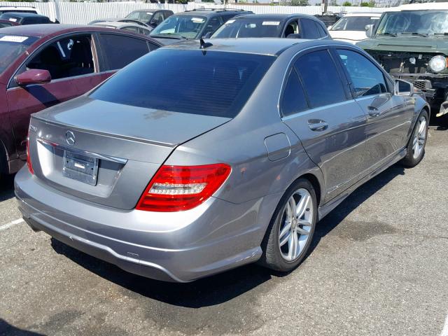 WDDGF4HB0CR221341 - 2012 MERCEDES-BENZ C 250 GRAY photo 4