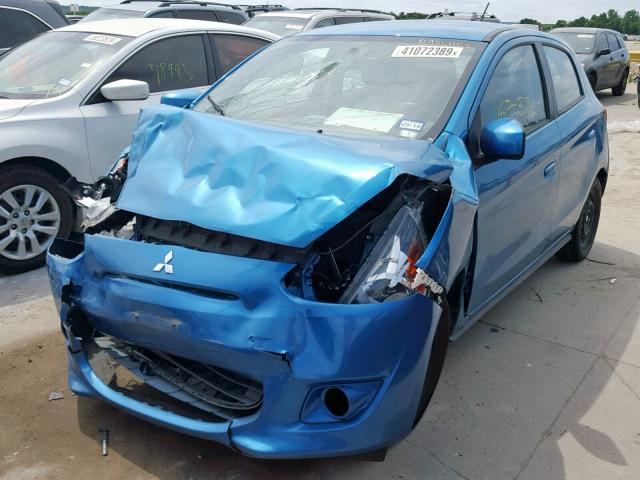 ML32A3HJ9FH048209 - 2015 MITSUBISHI MIRAGE DE BLUE photo 2