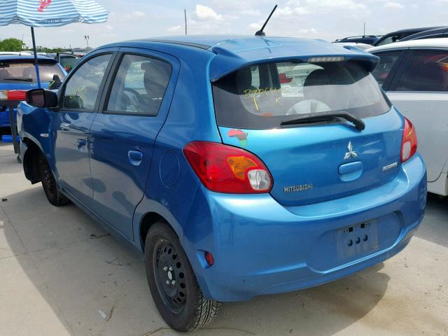 ML32A3HJ9FH048209 - 2015 MITSUBISHI MIRAGE DE BLUE photo 3