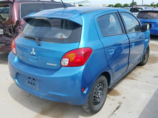 ML32A3HJ9FH048209 - 2015 MITSUBISHI MIRAGE DE BLUE photo 4