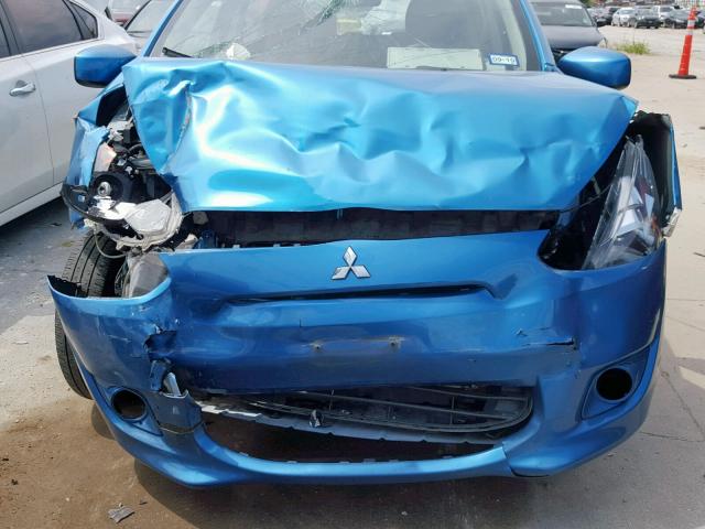 ML32A3HJ9FH048209 - 2015 MITSUBISHI MIRAGE DE BLUE photo 9