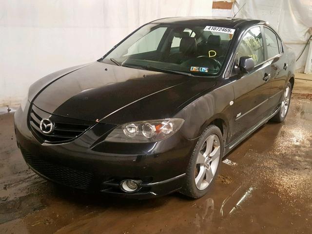 JM1BK323261535393 - 2006 MAZDA 3 S BLACK photo 2