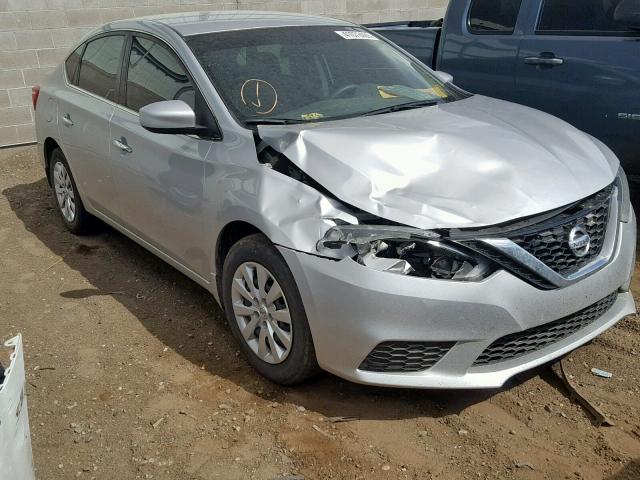 3N1AB7AP5HY211718 - 2017 NISSAN SENTRA S/S SILVER photo 1