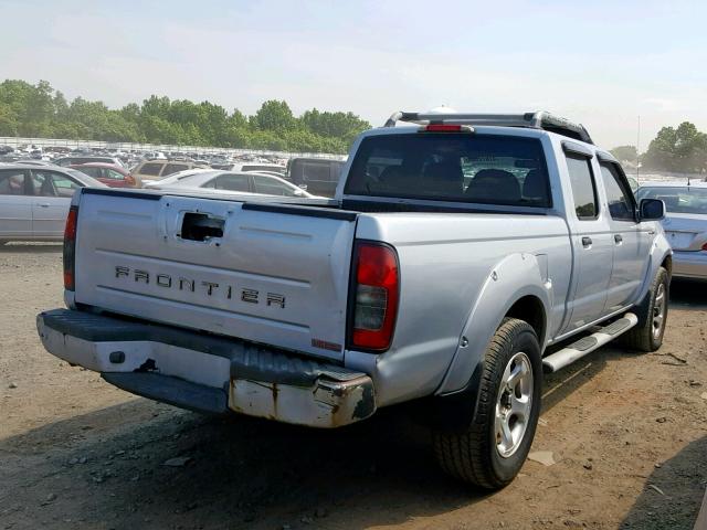 1N6MD29Y02C332142 - 2002 NISSAN FRONTIER C SILVER photo 4