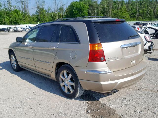 2A8GM78X07R291203 - 2007 CHRYSLER PACIFICA L GOLD photo 3