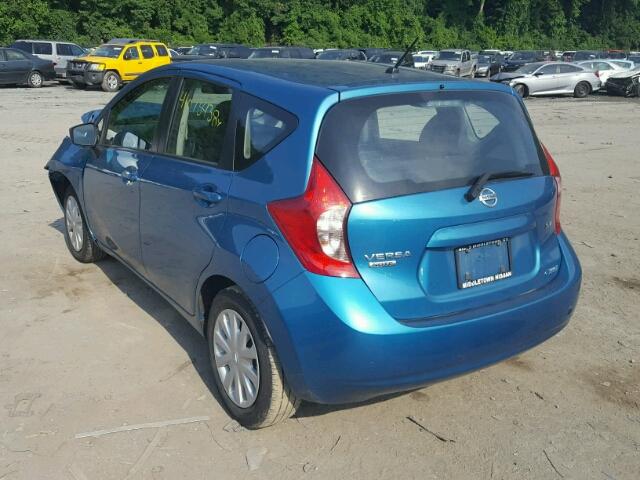 3N1CE2CP2FL371324 - 2015 NISSAN VERSA NOTE BLUE photo 3