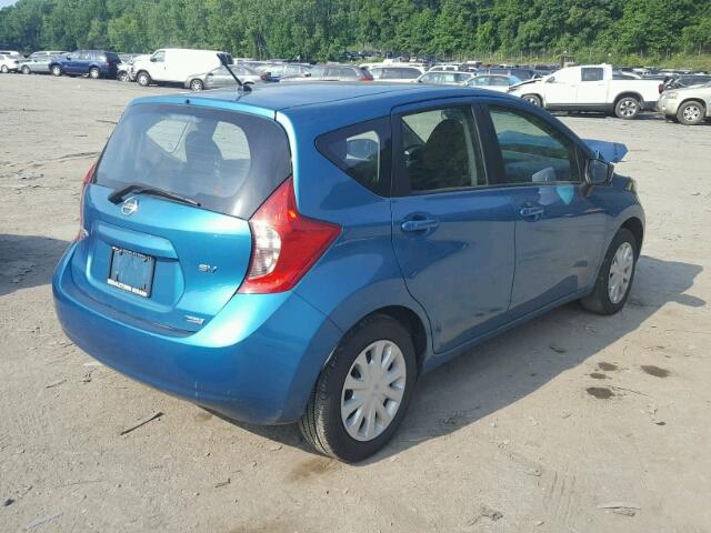 3N1CE2CP2FL371324 - 2015 NISSAN VERSA NOTE BLUE photo 4