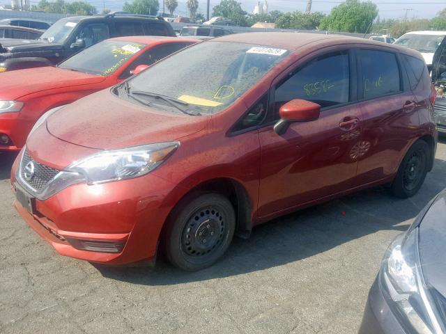 3N1CE2CP4JL361516 - 2018 NISSAN VERSA NOTE RED photo 2