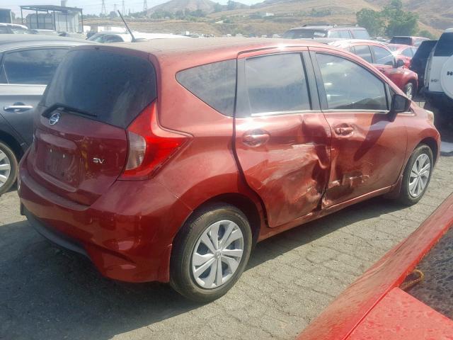 3N1CE2CP4JL361516 - 2018 NISSAN VERSA NOTE RED photo 4