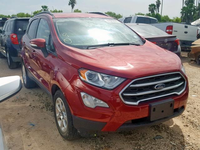 MAJ3P1TE2JC196129 - 2018 FORD ECOSPORT S RED photo 1