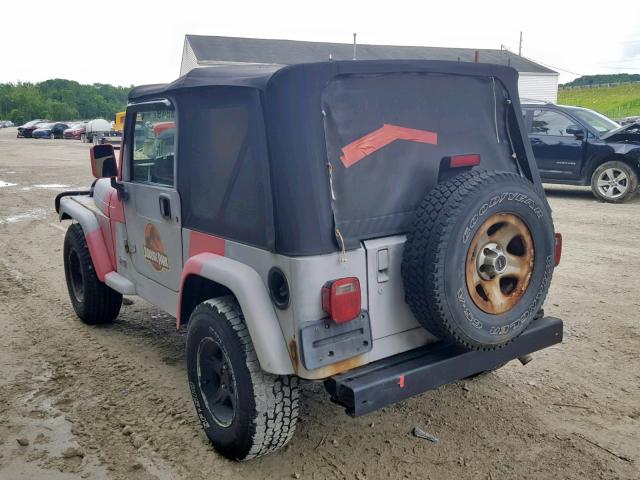 1J4FY29P1XP423289 - 1999 JEEP WRANGLER / GRAY photo 3