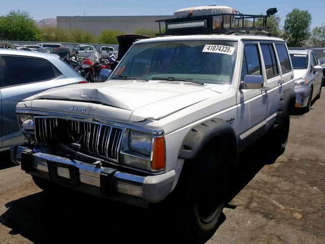 1J4FJ58L8KL433919 - 1989 JEEP CHEROKEE L WHITE photo 2