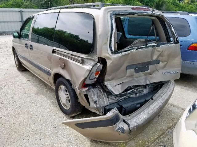 1GNDX03E5YD126516 - 2000 CHEVROLET VENTURE TAN photo 3