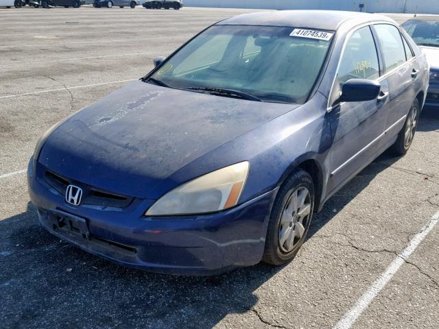 JHMCM56334C020309 - 2004 HONDA ACCORD LX BLUE photo 2