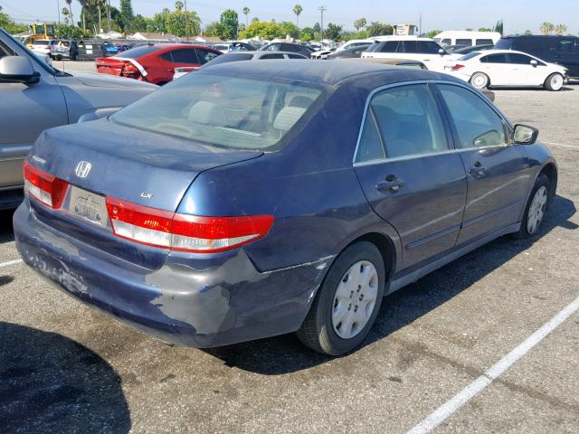 JHMCM56334C020309 - 2004 HONDA ACCORD LX BLUE photo 4