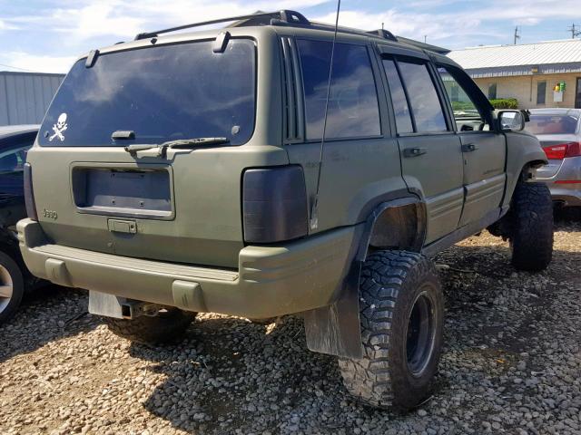 1J4GZ78S3VC746896 - 1997 JEEP GRAND CHER GREEN photo 4