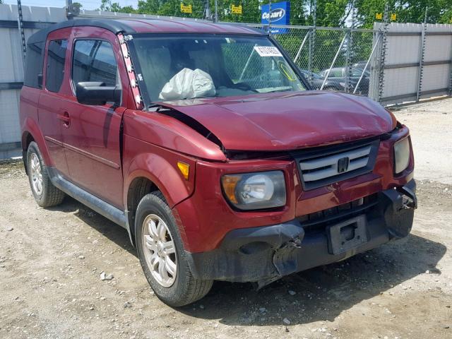 5J6YH18728L001092 - 2008 HONDA ELEMENT EX RED photo 1