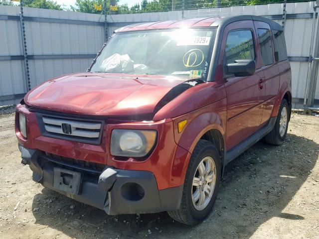 5J6YH18728L001092 - 2008 HONDA ELEMENT EX RED photo 2