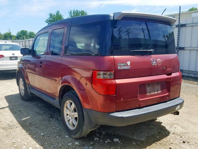 5J6YH18728L001092 - 2008 HONDA ELEMENT EX RED photo 3