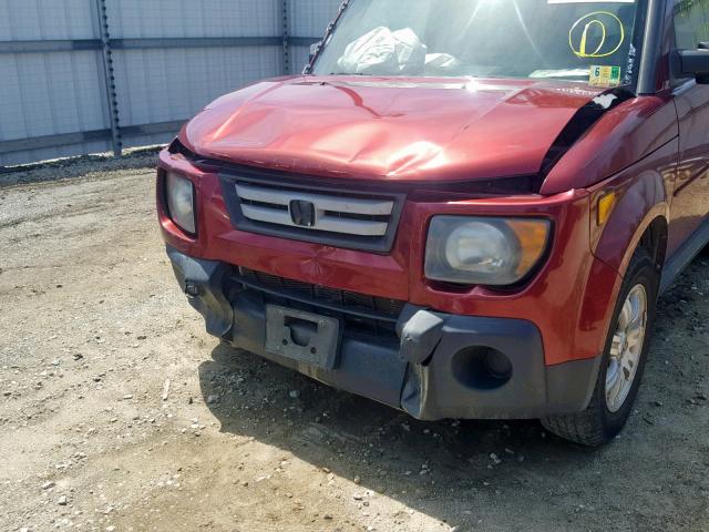 5J6YH18728L001092 - 2008 HONDA ELEMENT EX RED photo 9