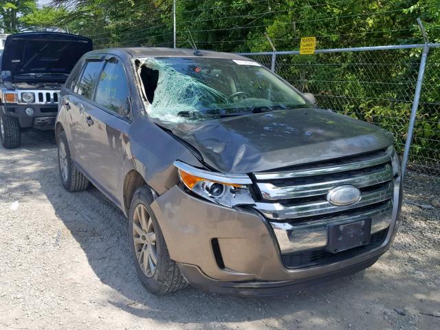 2FMDK4JC9DBB16776 - 2013 FORD EDGE SEL BROWN photo 1