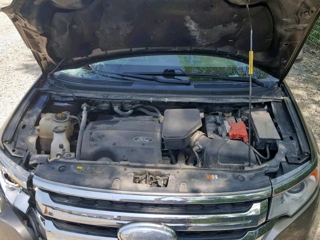 2FMDK4JC9DBB16776 - 2013 FORD EDGE SEL BROWN photo 7