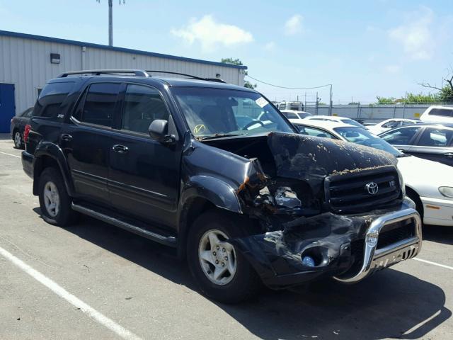 5TDRT44A51S005042 - 2003 TOYOTA SEQUOIA BLACK photo 1