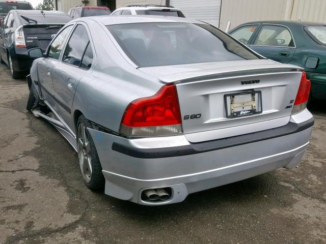 YV1RH52Y242365302 - 2004 VOLVO S60 R SILVER photo 3