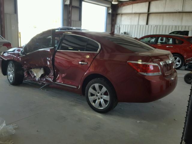 1G4GC5ED2BF211646 - 2011 BUICK LACROSSE C RED photo 3
