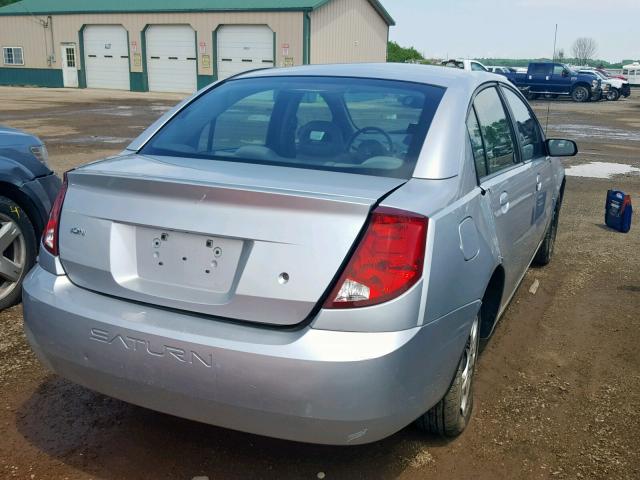 1G8AJ52FX4Z174010 - 2004 SATURN ION LEVEL SILVER photo 4