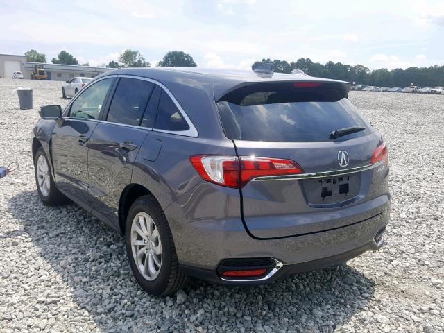 5J8TB3H3XHL013843 - 2017 ACURA RDX GRAY photo 3