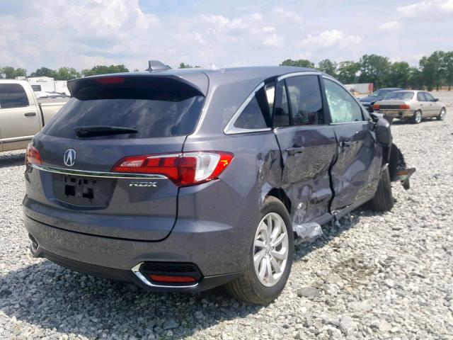 5J8TB3H3XHL013843 - 2017 ACURA RDX GRAY photo 4