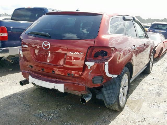 JM3ER293X80195502 - 2008 MAZDA CX-7 BURGUNDY photo 4