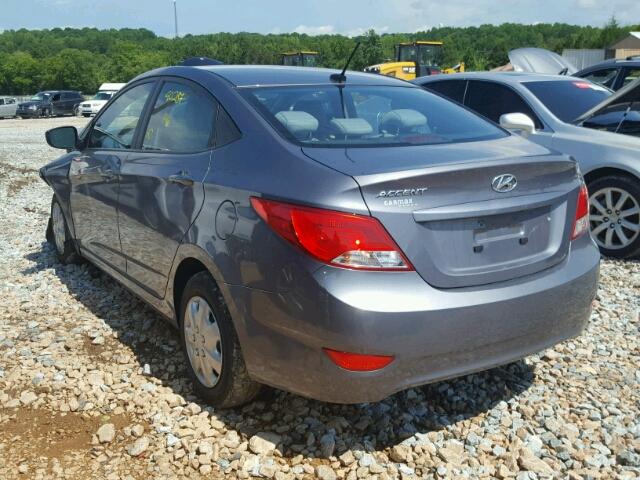 KMHCT4AE8HU214997 - 2017 HYUNDAI ACCENT SE GRAY photo 3