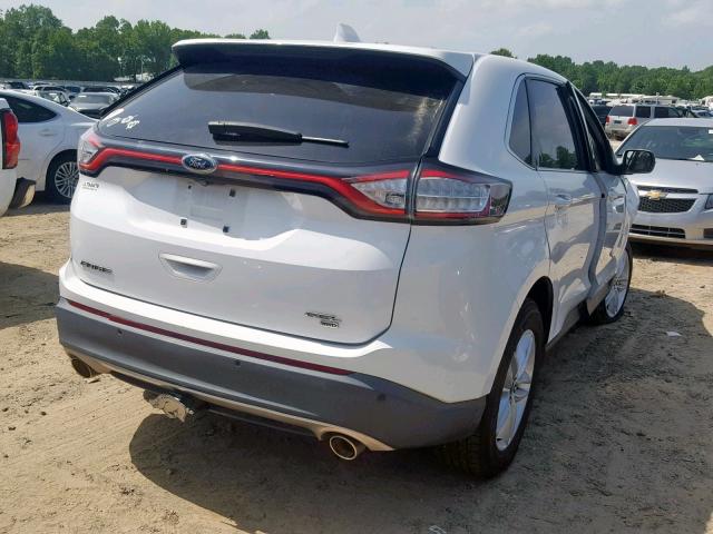 2FMTK4J84FBB44253 - 2015 FORD EDGE SEL WHITE photo 4