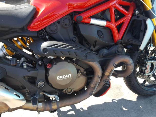 ZDM1RBSW5EB002897 - 2014 DUCATI MONSTER 12 RED photo 7