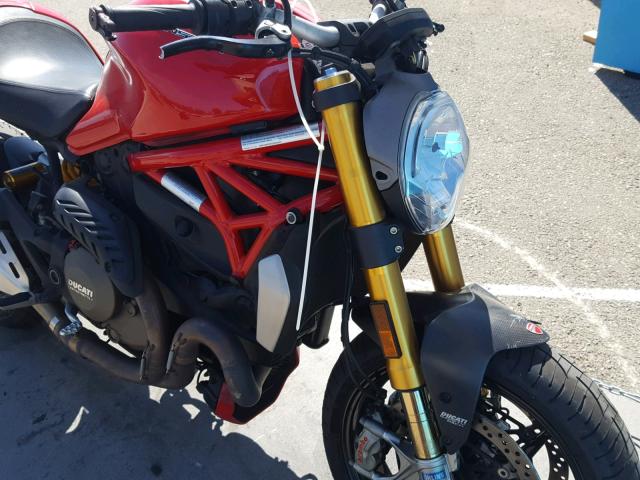 ZDM1RBSW5EB002897 - 2014 DUCATI MONSTER 12 RED photo 9