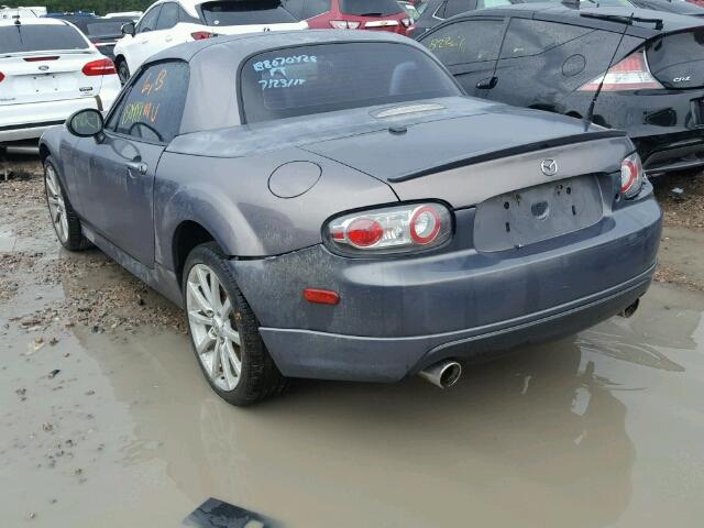 JM1NC26F580155465 - 2008 MAZDA MX-5 MIATA GRAY photo 3