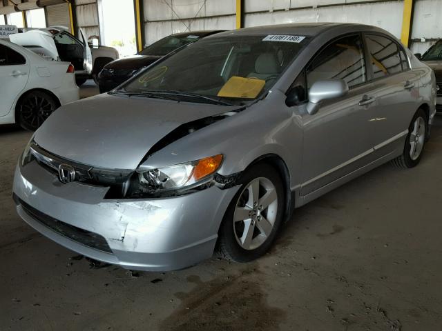 1HGFA16868L021490 - 2008 HONDA CIVIC EX SILVER photo 2